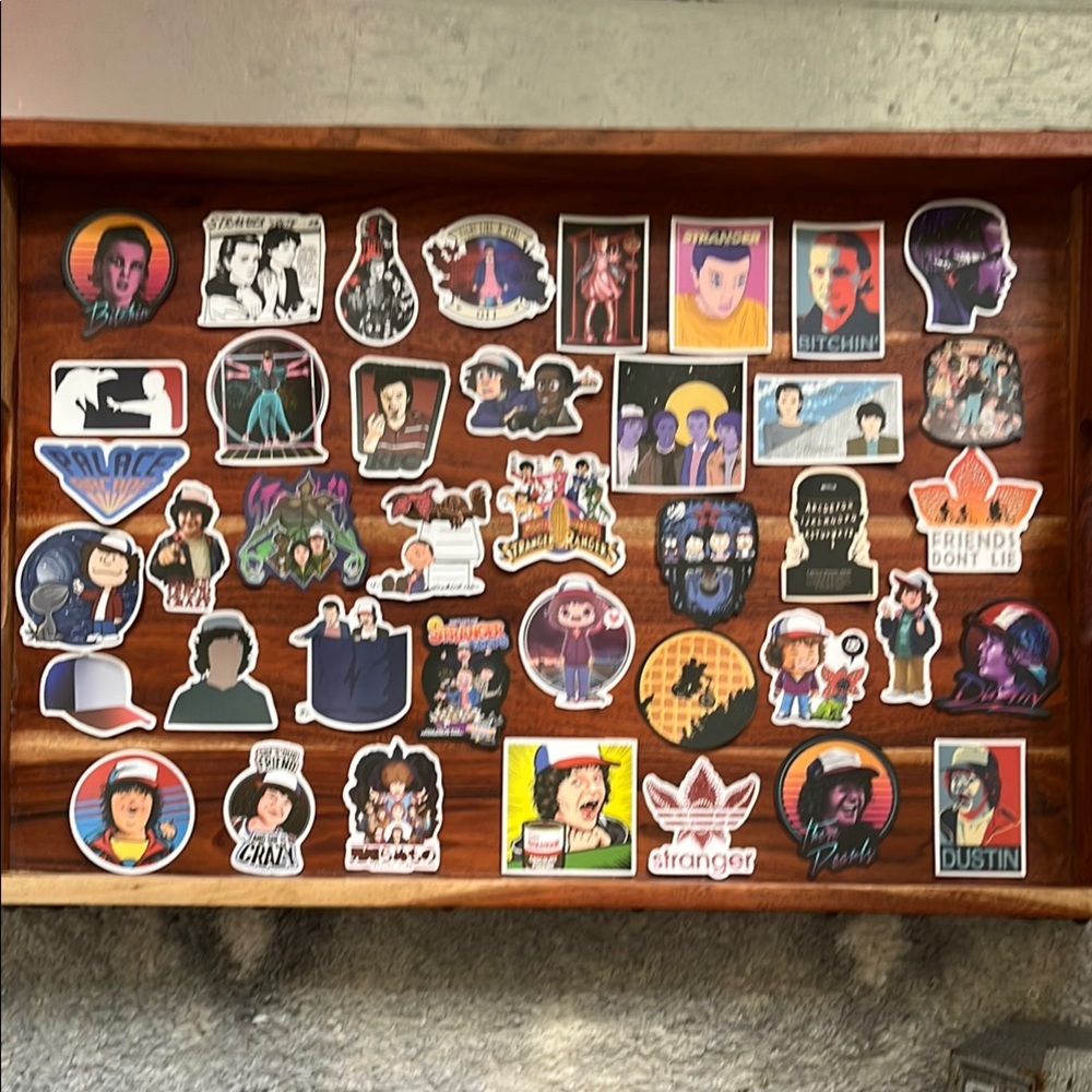 40 PIECE STRANGER THINGS STICKERS